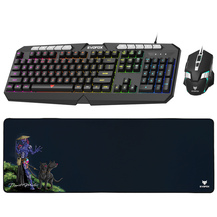 EvoFox Deathray V2 Gaming 3 in 1 Combo